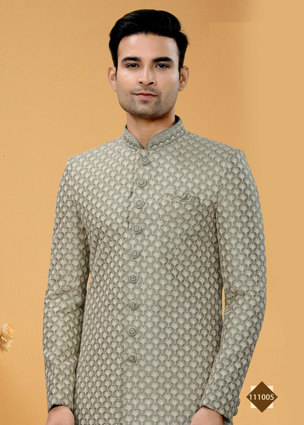 Grey Super 66 Plain Kurta Pyjama Set for Toddlers