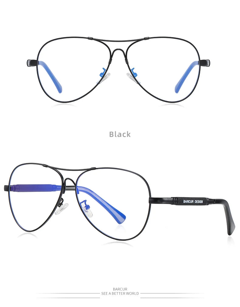 Polarized Pilot Sunglasses for Men UV400 Anti-Blue Light Aviator