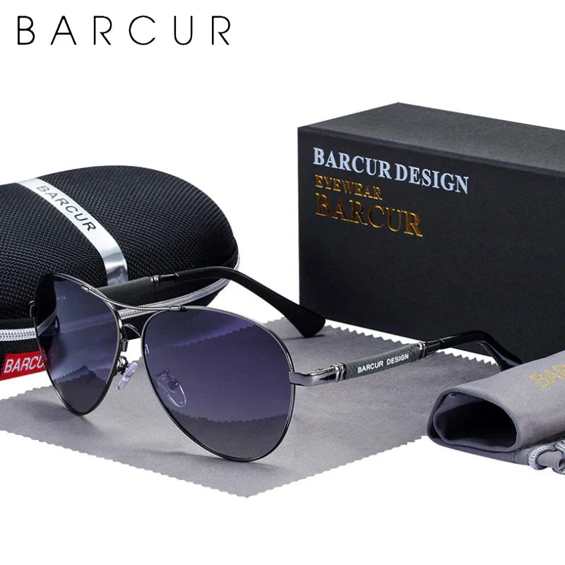 Polarized Pilot Sunglasses for Men UV400 Anti-Blue Light Aviator