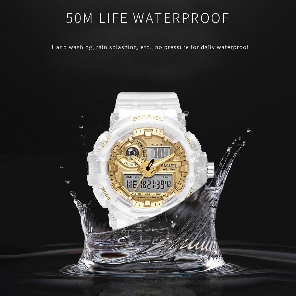 Sport Digital Analog Watch Waterproof 5 Bar Dual Time Military Style