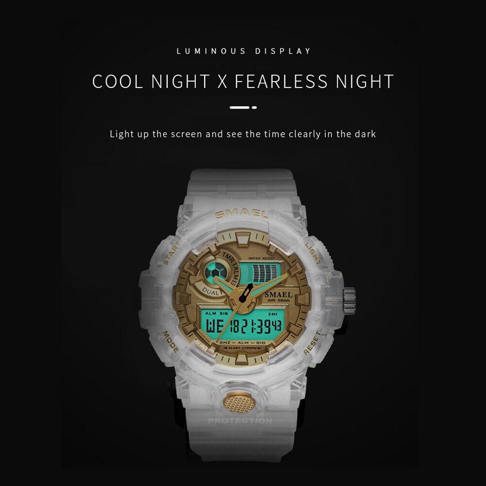 Sport Digital Analog Watch Waterproof 5 Bar Dual Time Military Style