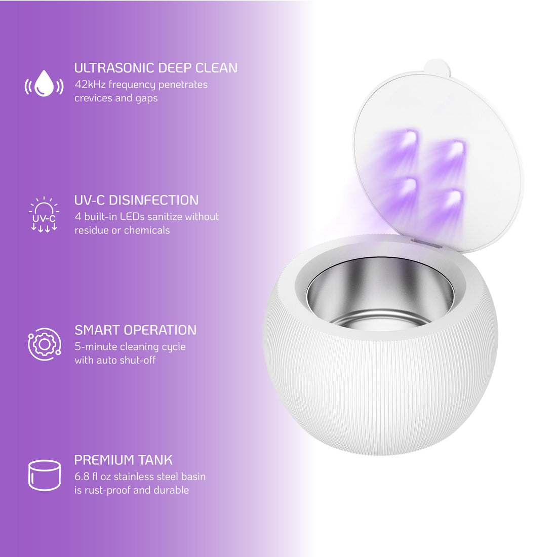 The Ultimate Hygiene Duo: Pursonic Ultrasonic Cleaner Pod & UV Toothbrush Sanitizer