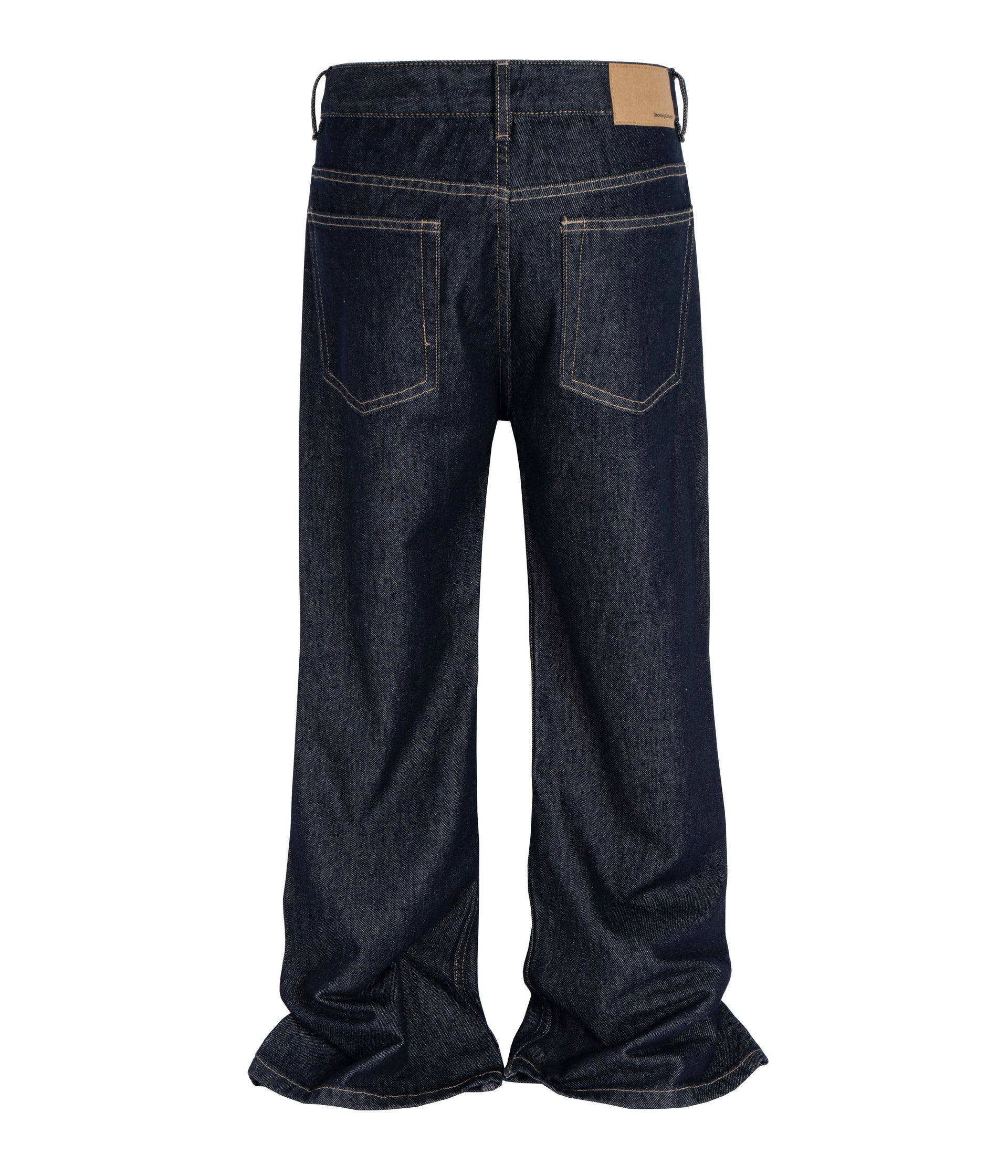 Wideboy Raw Denim Cargo Jeans with Contrast Stitching - Image 3