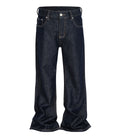 Wideboy raw denim jeans featuring cargo pockets and contrast stitching in a relaxed fit