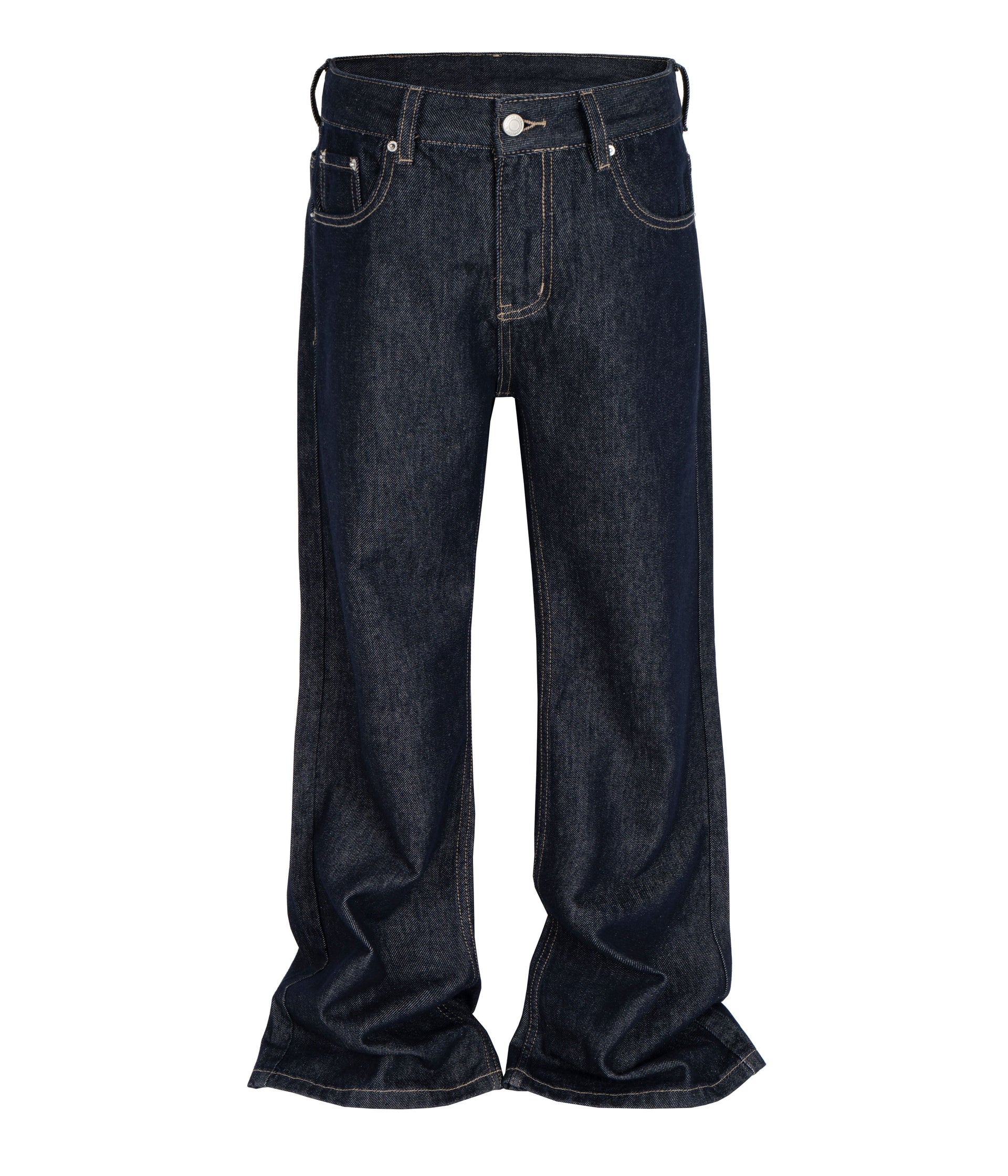 Wideboy raw denim jeans featuring cargo pockets and contrast stitching in a relaxed fit