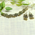 Floral Golden-Plated Brass Finish Choker for Women