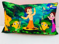 Chota Bheem Stage rectangular kids throw pillow in multi-color polyester