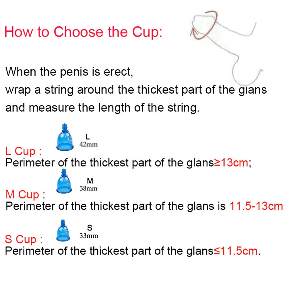 Super Penis Enlargement Extender Vacuum Stretcher Pump Hanger Bigger Enhancement