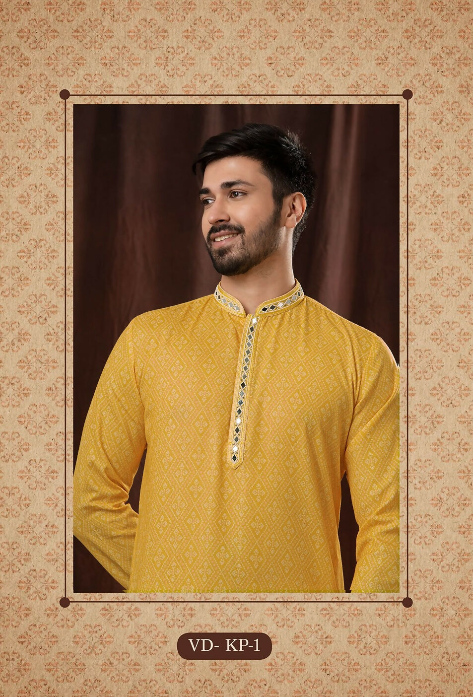 Yellow Art Silk Kurta Pyjama for Baby Boys & Toddlers