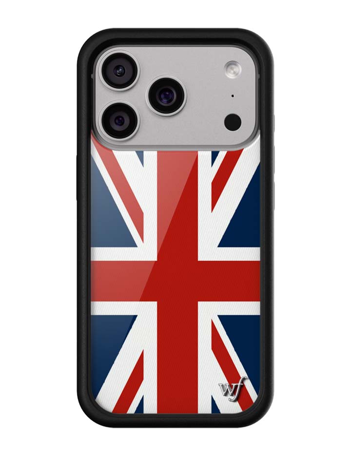 Union Jack iPhone Case with Protective Black Rubber Bumper