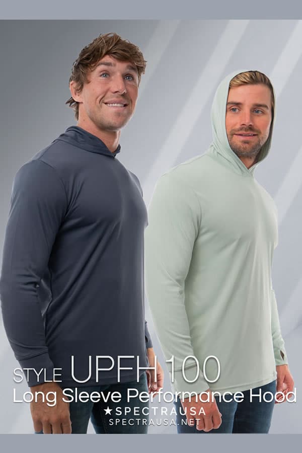 Blue UPF 50 Performance Hoody for Sun Protection