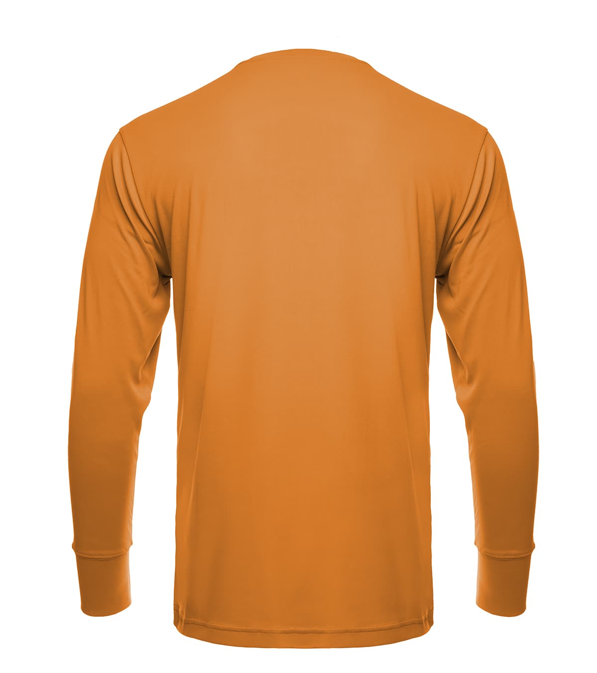 Men's UPF 50 Long Sleeve Performance Crew Shirt in Neon Yellow - Image 4