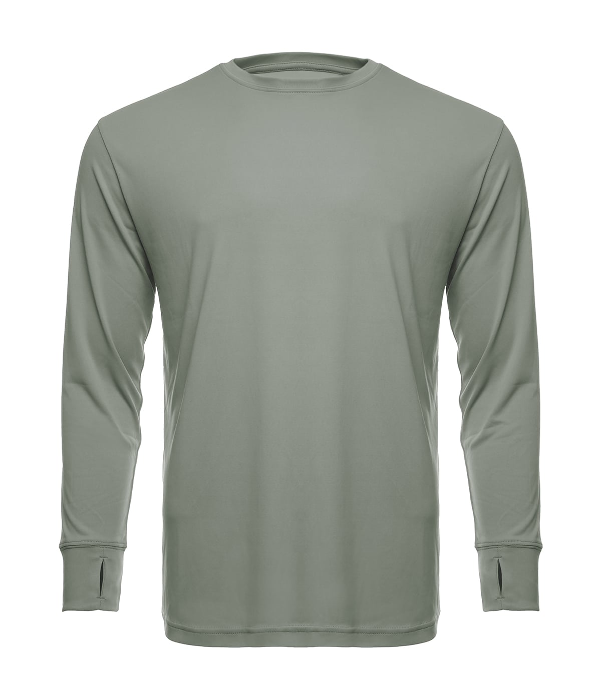 Men's UPF 50 Long Sleeve Performance Crew Shirt in Neon Yellow - Image 8