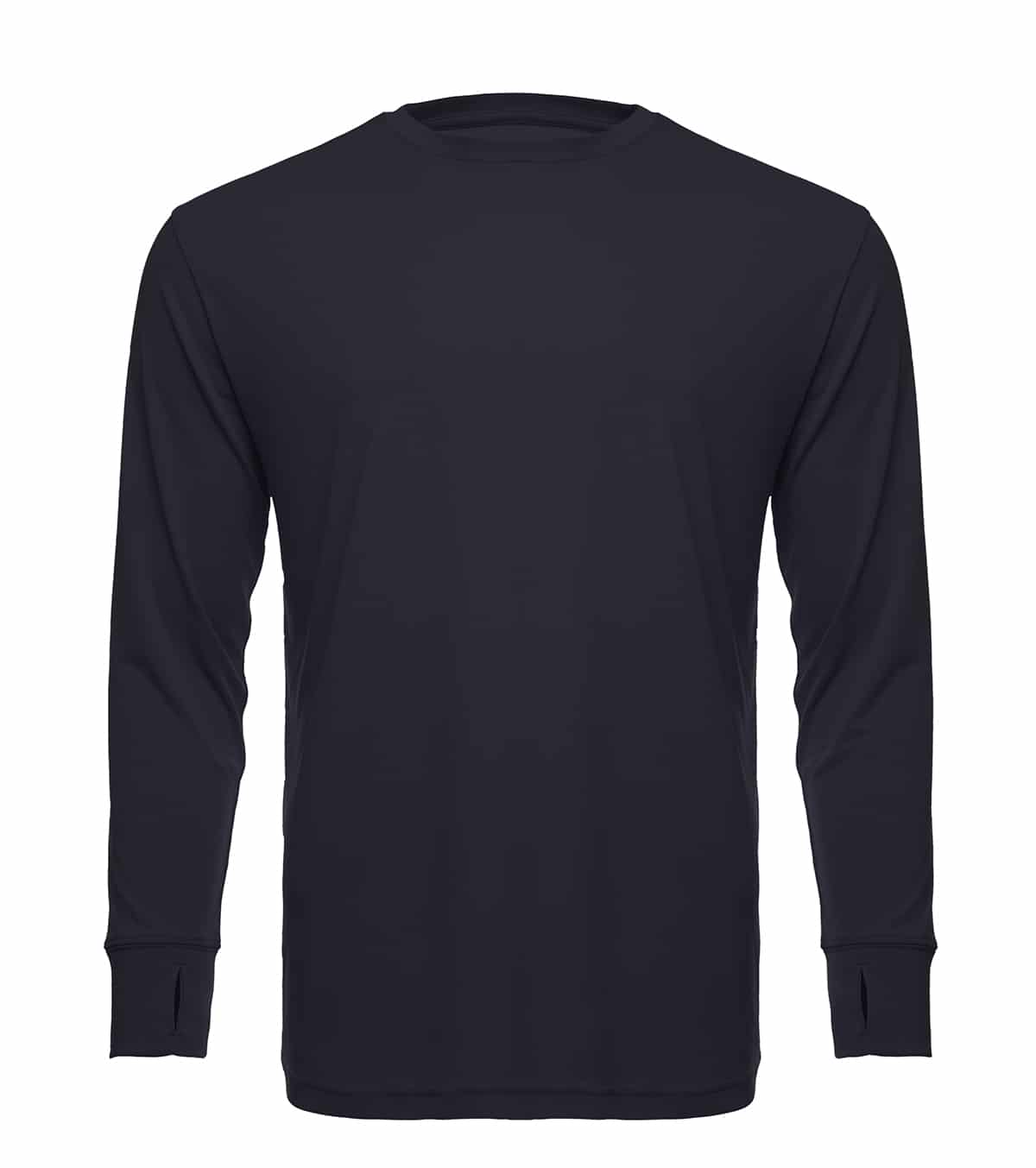 Men's UPF 50 Long Sleeve Performance Crew Shirt in Neon Yellow - Image 9
