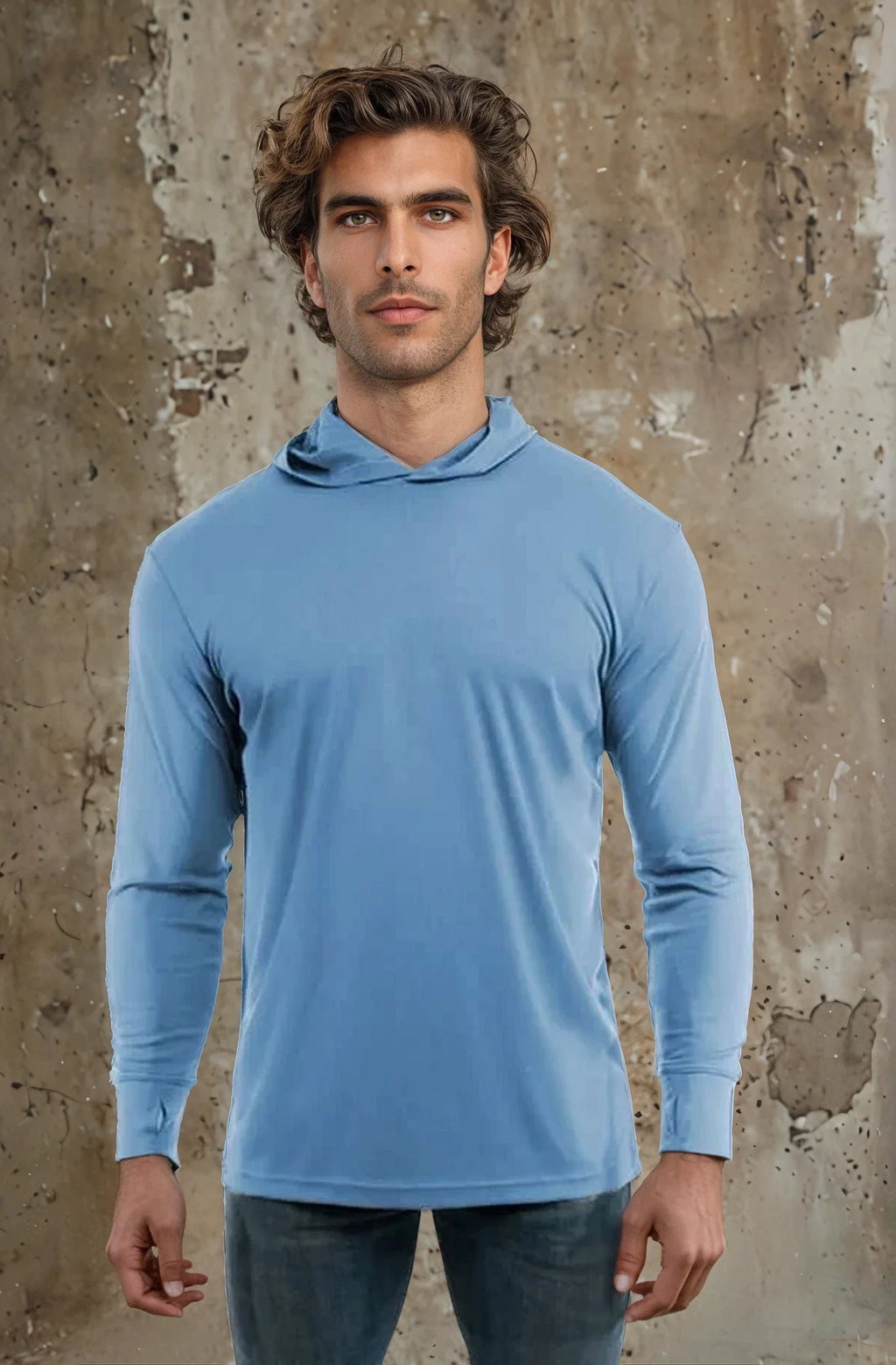 Blue UPF 50 Performance Hoody for Sun Protection - Image 8