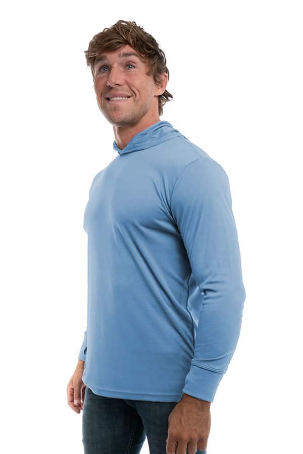 Blue UPF 50 Performance Hoody for Sun Protection - Image 2