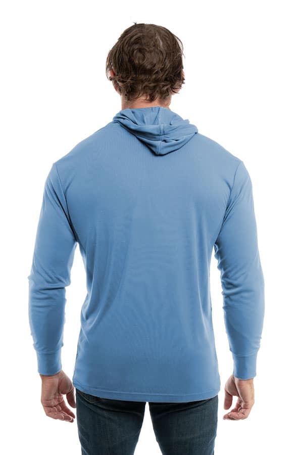 Blue UPF 50 Performance Hoody for Sun Protection - Image 3