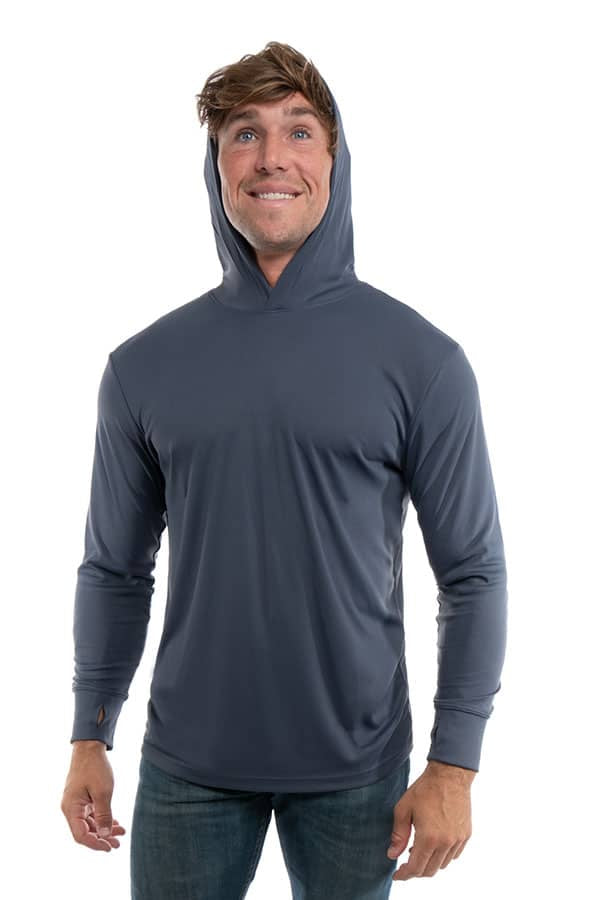 Blue UPF 50 Performance Hoody for Sun Protection - Image 40