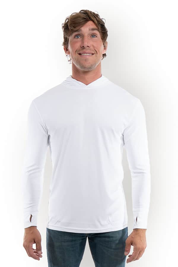Blue UPF 50 Performance Hoody for Sun Protection