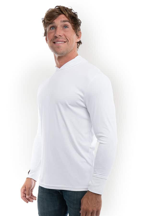 Blue UPF 50 Performance Hoody for Sun Protection