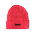 Nomad Waffle Knit Beanie - Bright Coral