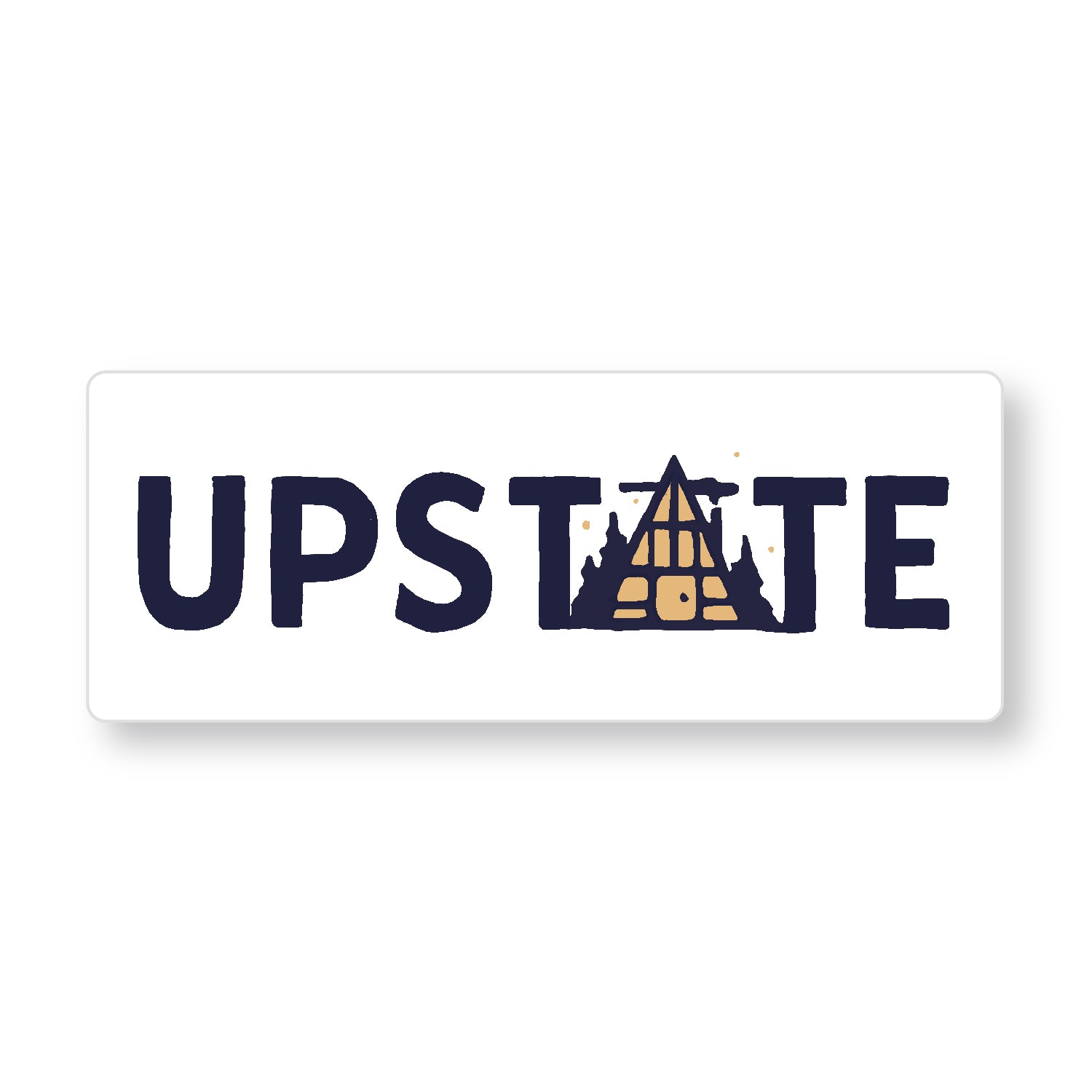 Upstate A-Frame Clear Sticker