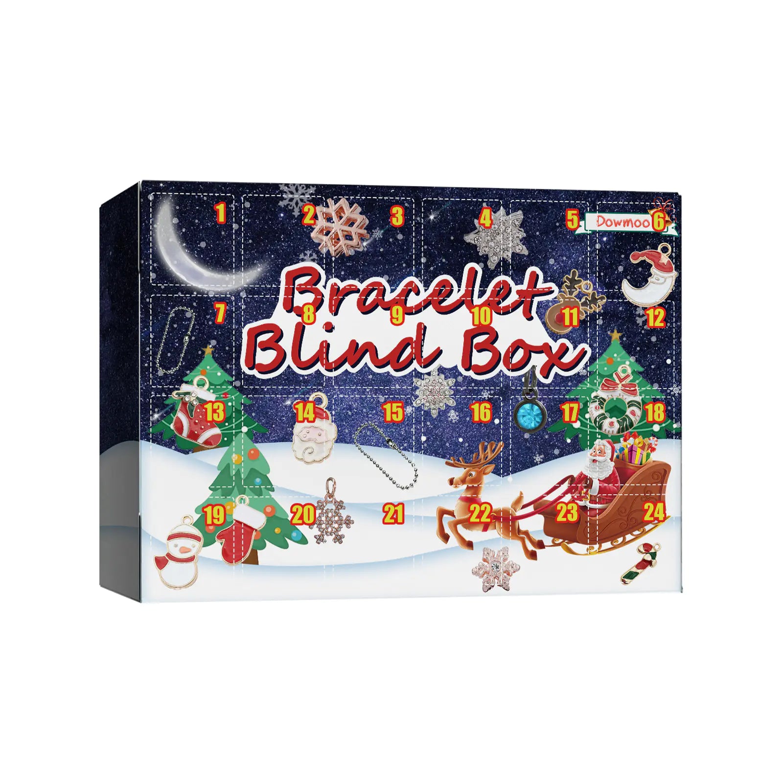 Dowmoo DIY Christmas Advent Calendar Bracelet Kit