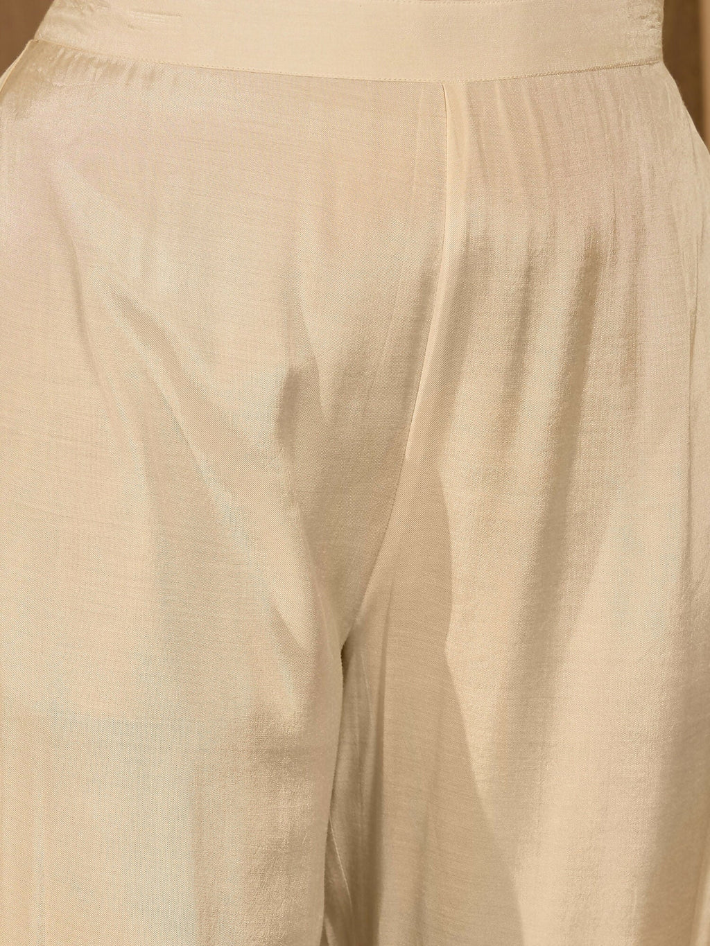 Cream Printed Pure Cotton Co-ord Set