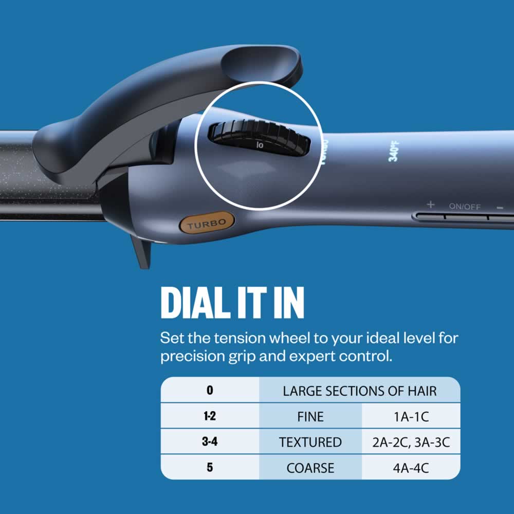 Precision Grip 1.5 inch Curling Iron for Polished Salon Curls