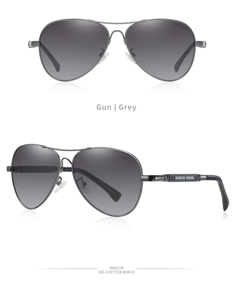 Polarized Pilot Sunglasses for Men UV400 Anti-Blue Light Aviator