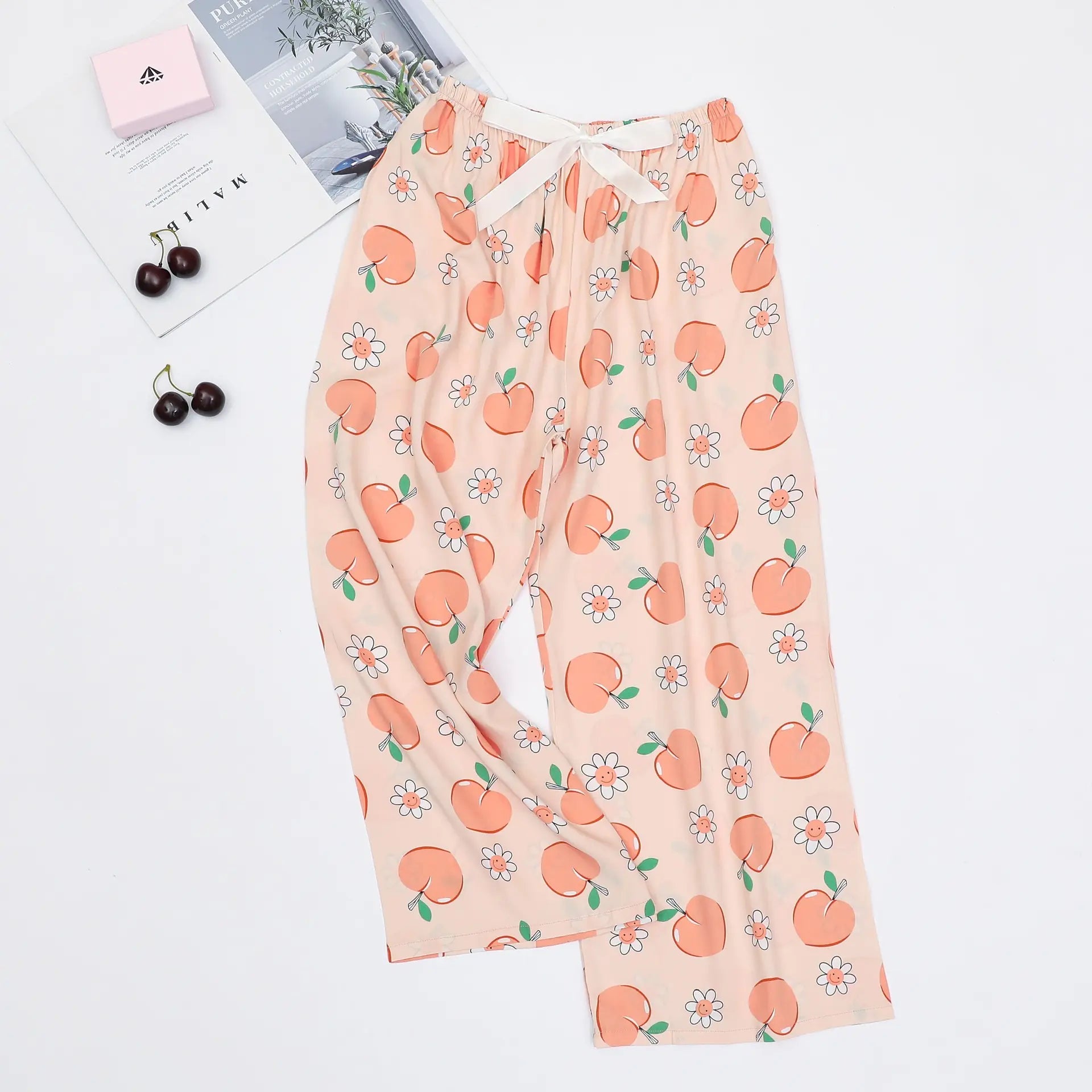 Women's Loose Casual Printed Pajama Sleep Pants - Image 12