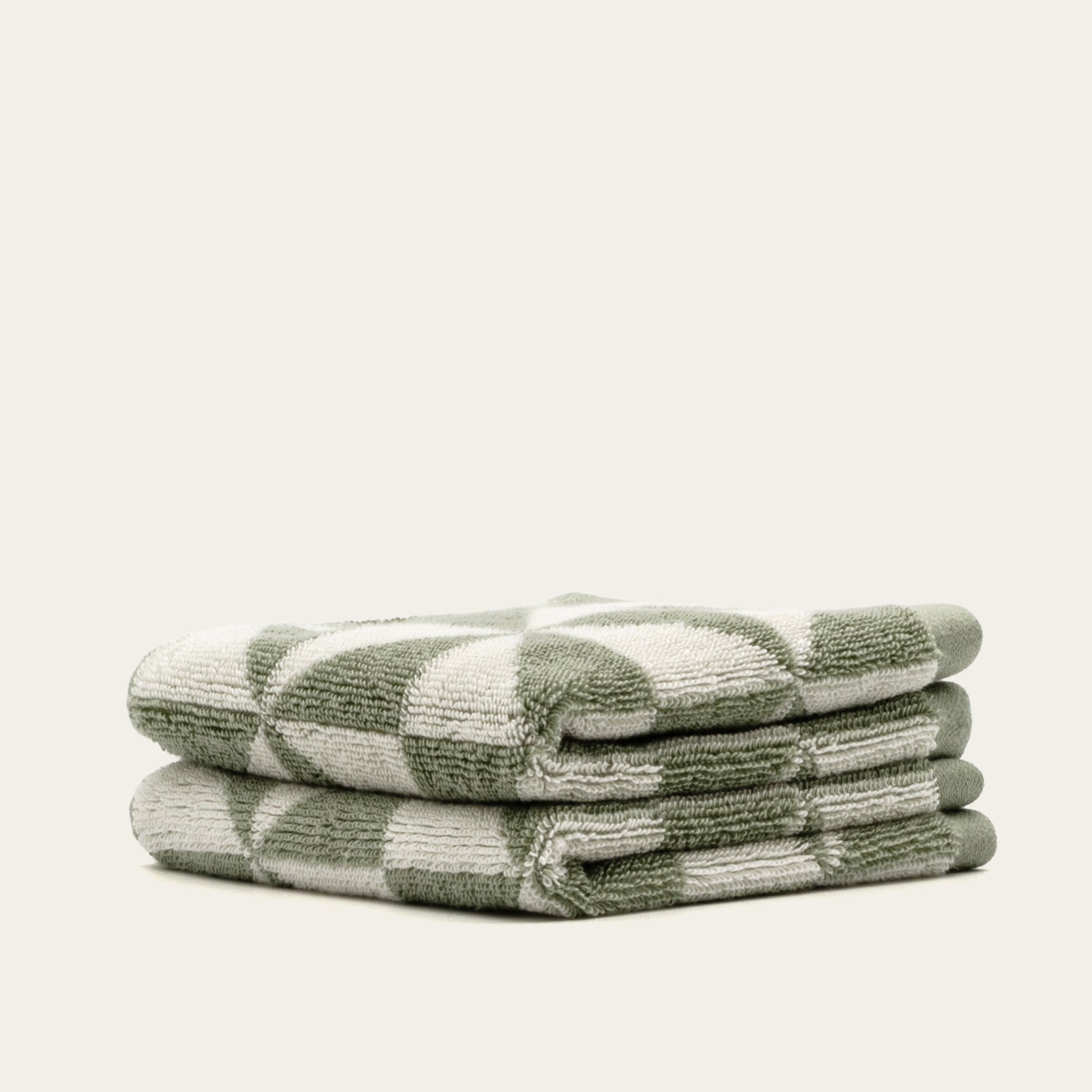 Sage Green Australian Cotton Geometric Bath Towel 600 GSM - Image 25
