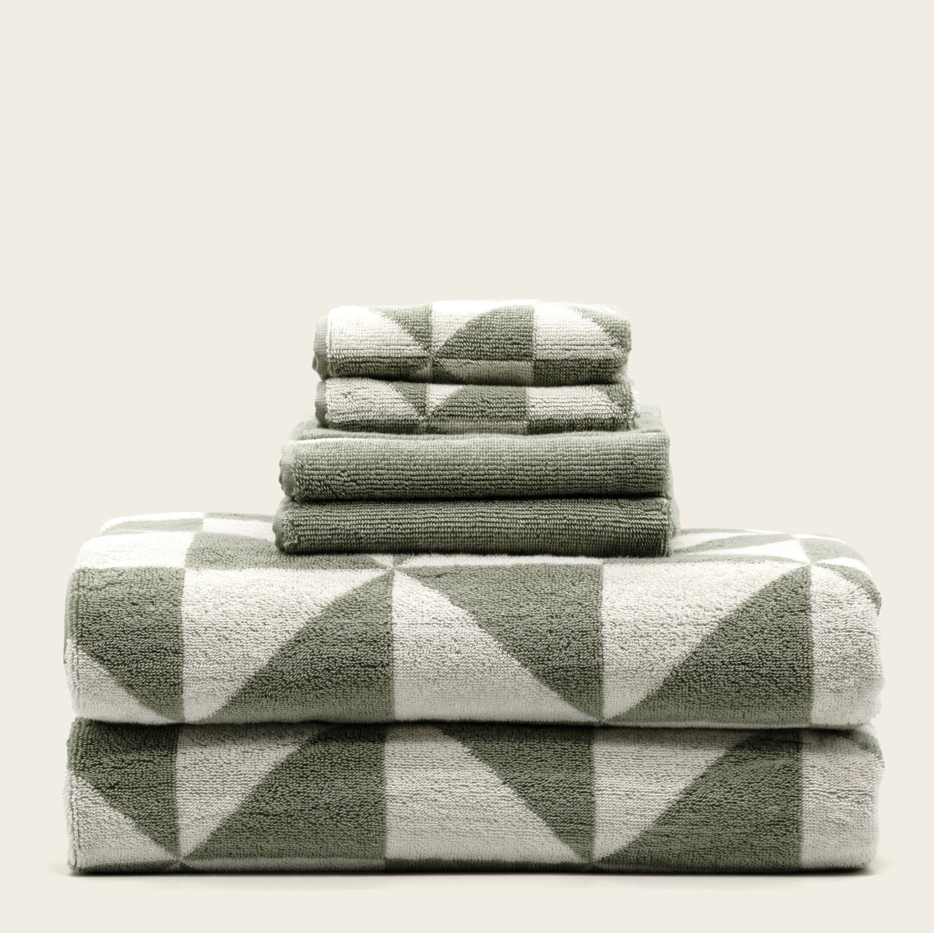 Deia 600 GSM Australian Cotton Bath Towel in Sage Green - Image 11