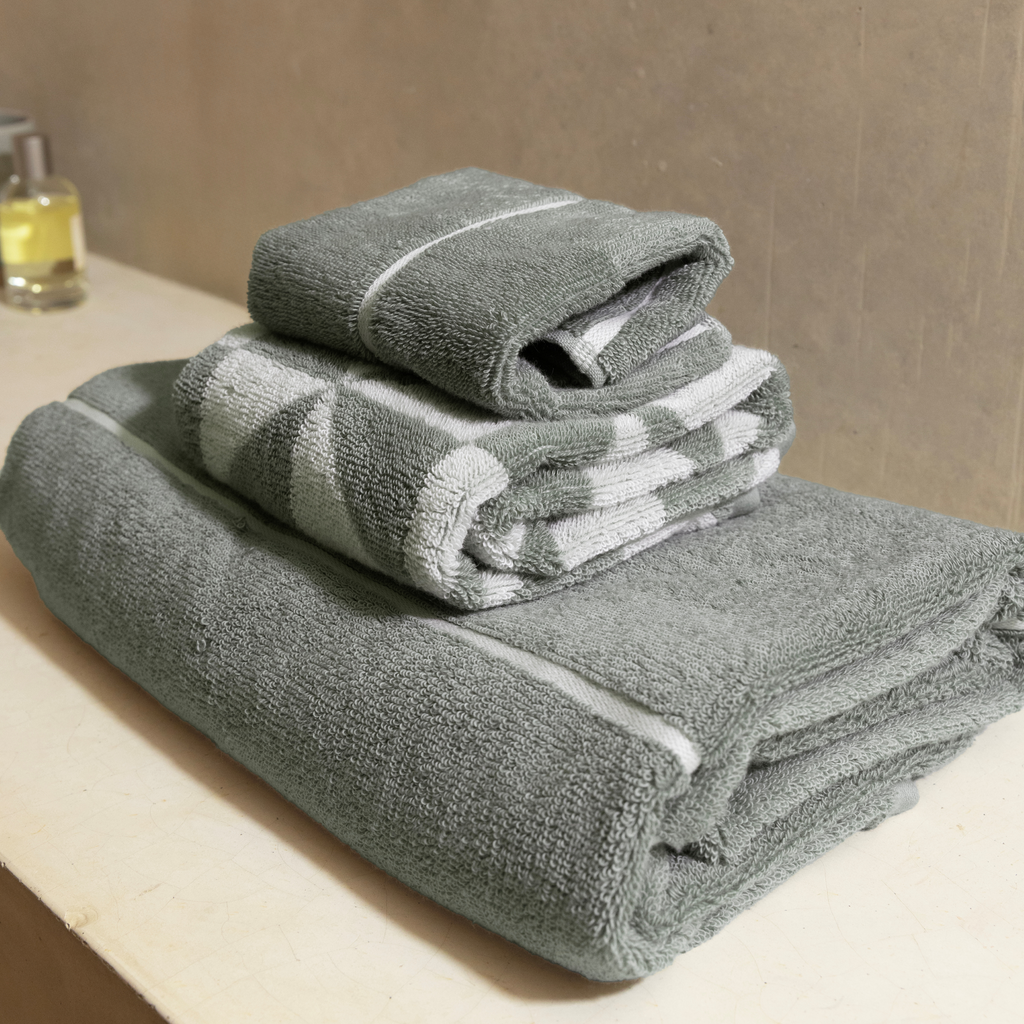 Deia 600 GSM Australian Cotton Bath Towel in Sage Green - Image 34