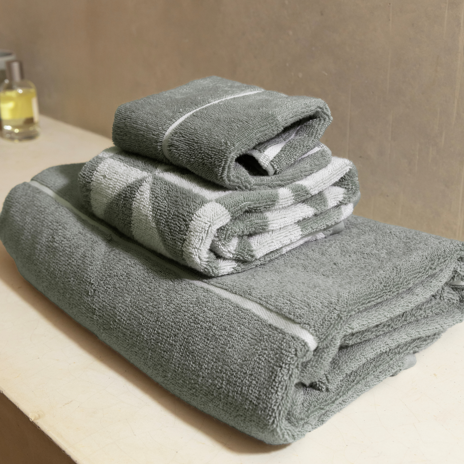 Deia 600 GSM Australian Cotton Bath Towel in Sage Green - Image 34