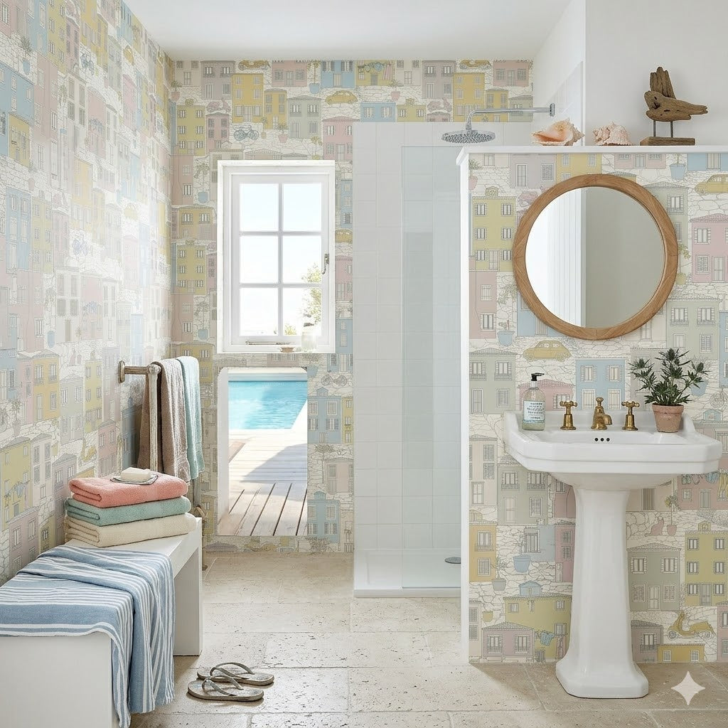 Amalfi Wallpaper by Margaret Clavell