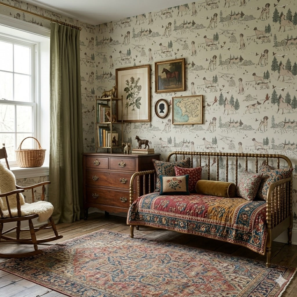 Arthur Wallpaper by Painted Hawk Design
