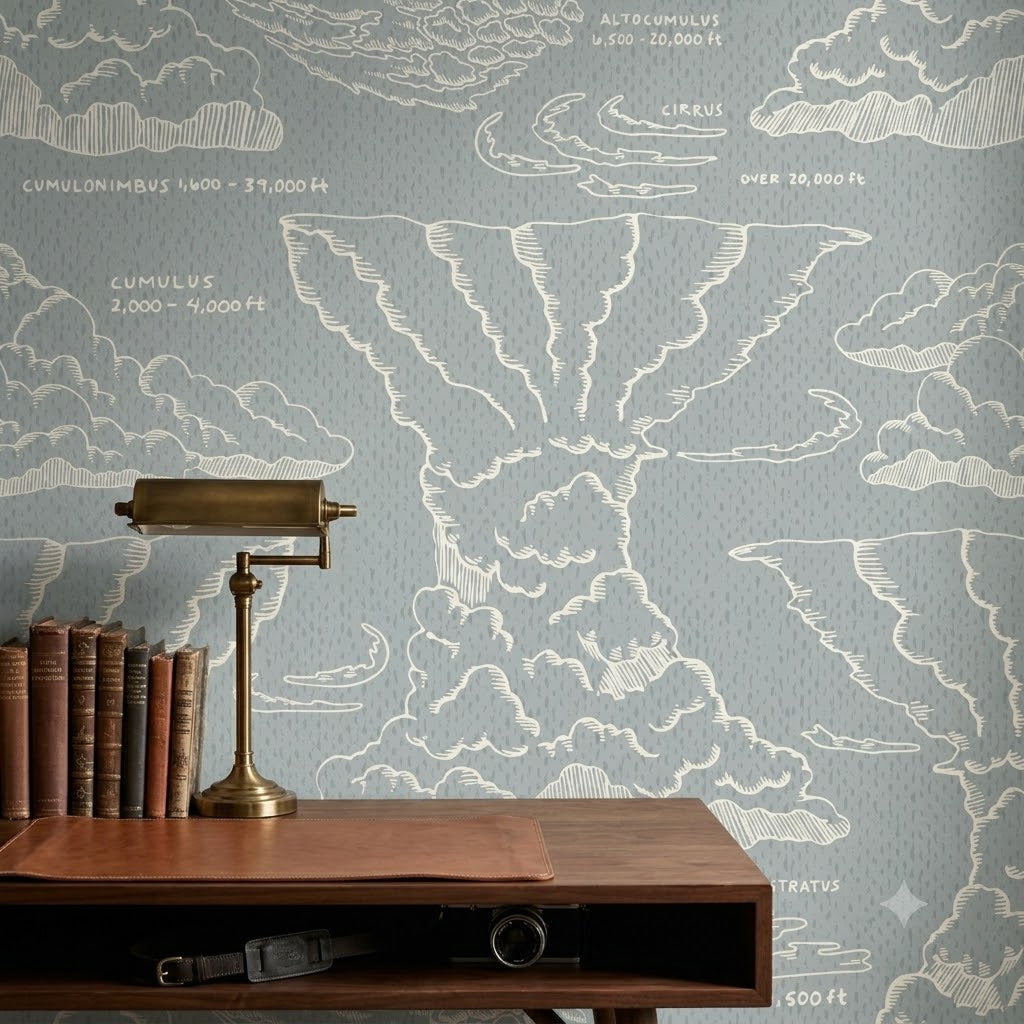 Cirrus Wallpaper by Seedpod Design