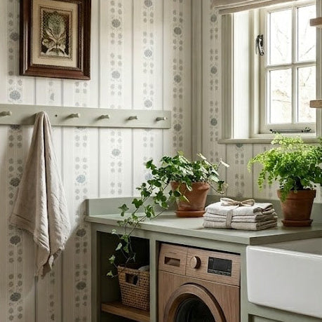Geranium Wallpaper by Veronica Larrain