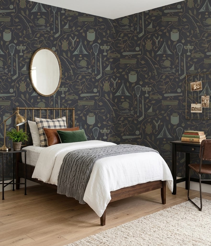 Elliot Wallpaper by Karen and Marisa Designs