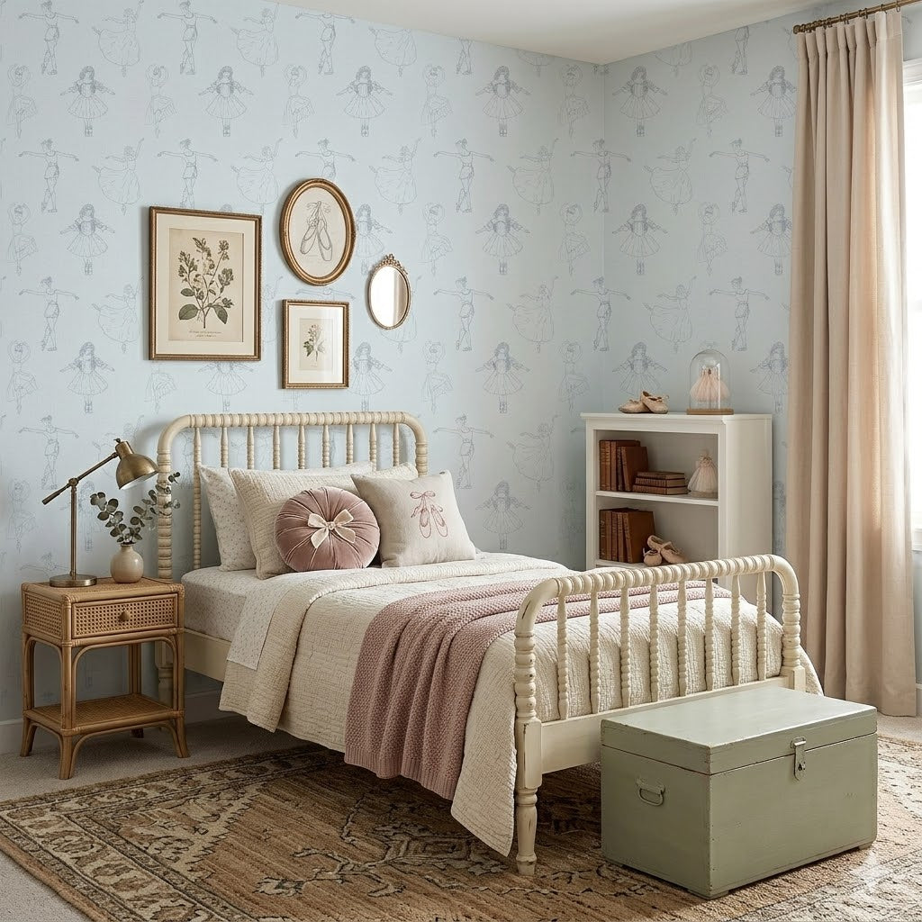 Arabella Wallpaper by Painted Hawk Design