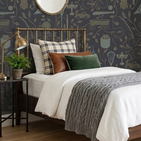 Elliot Wallpaper by Karen and Marisa Designs
