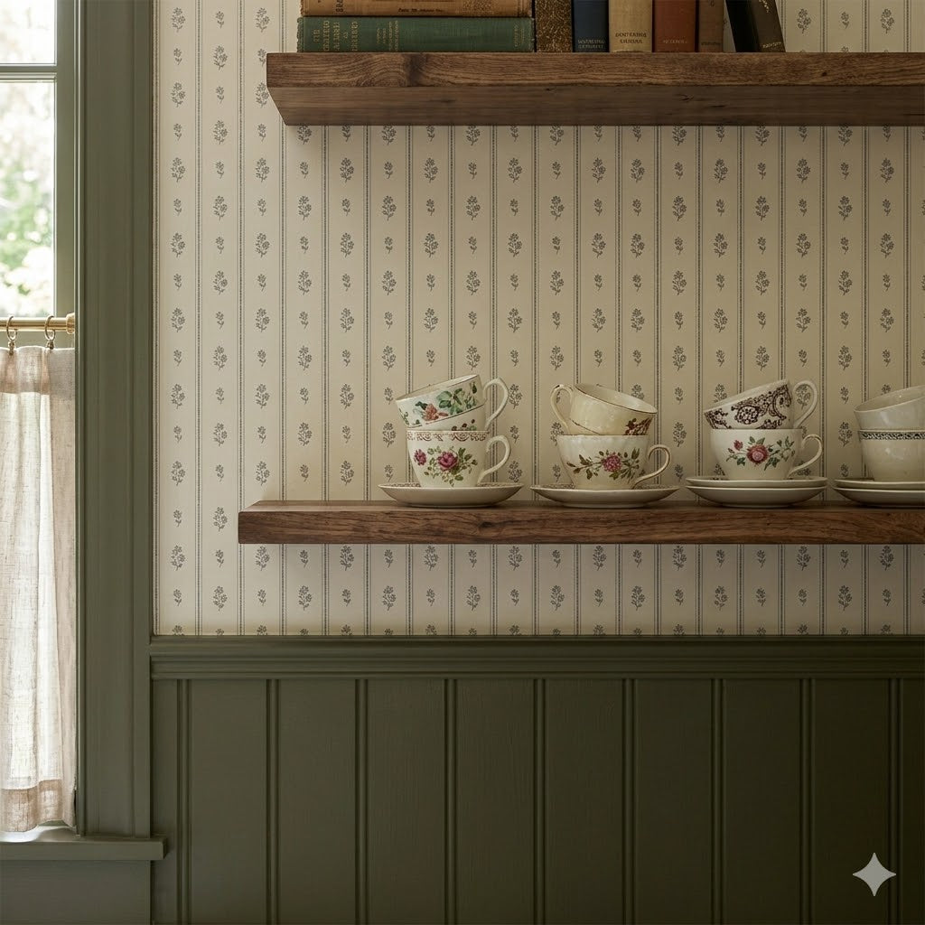 Ginger Wallpaper by Daphne and Sage featuring a patterned design