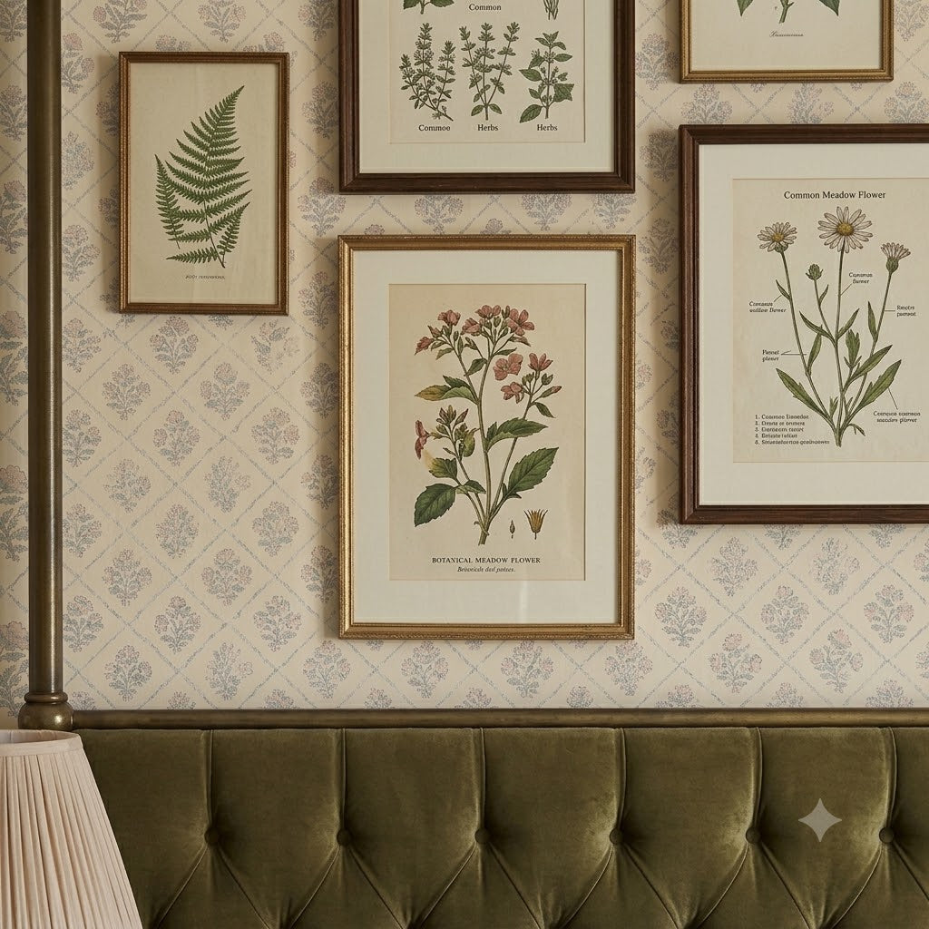 Rowena Wallpaper by Daphne and Sage