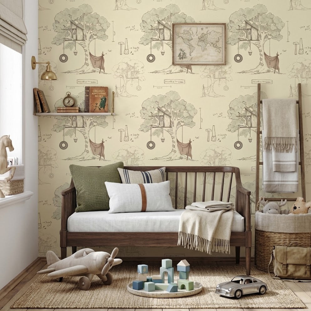 Beau Wallpaper by Karen and Marisa Designs