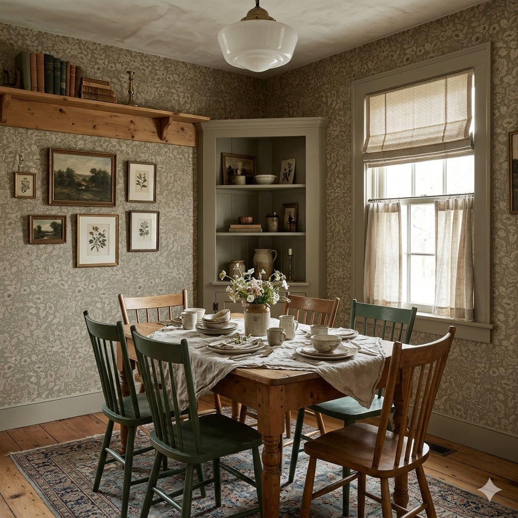 Lorraine Floral Peel and Stick Wallpaper by Daphne and Sage