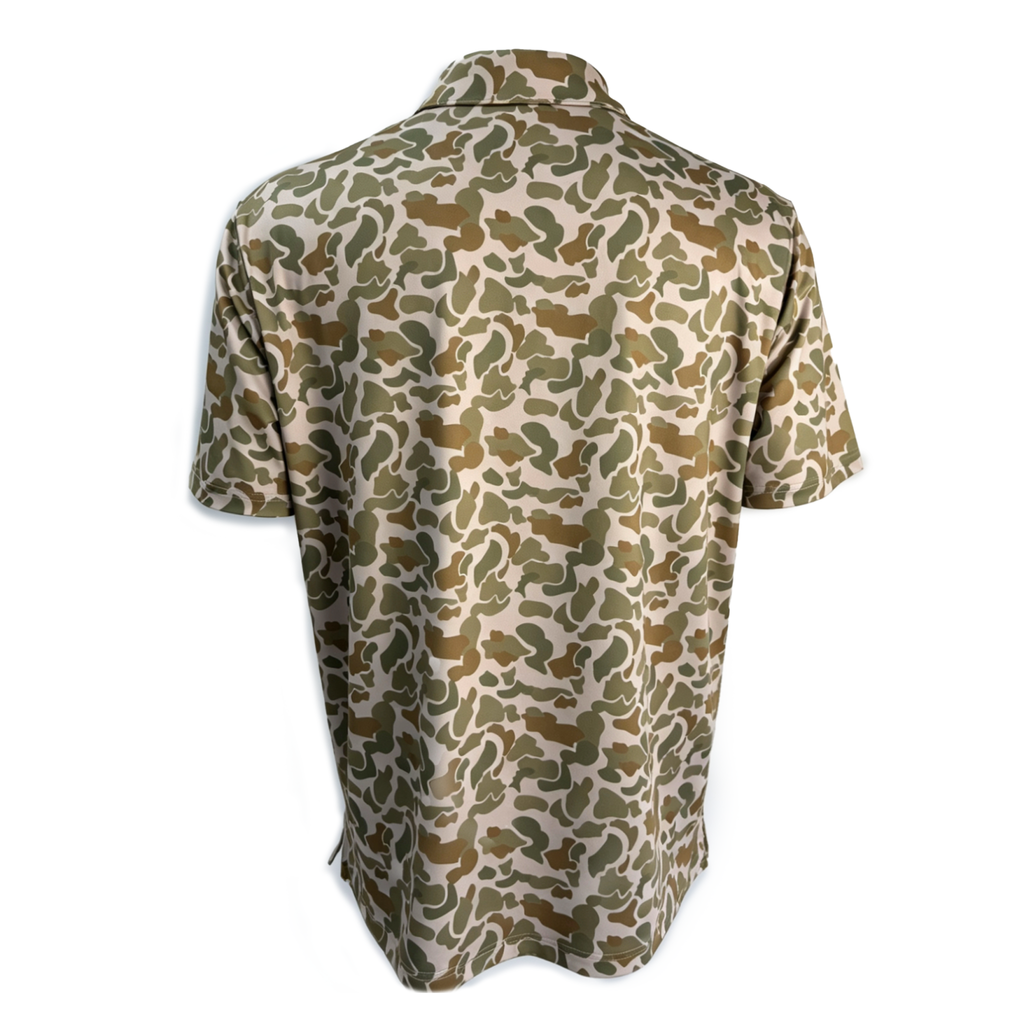 Club Country Performance Camo Golf Polo - Utility Style Green