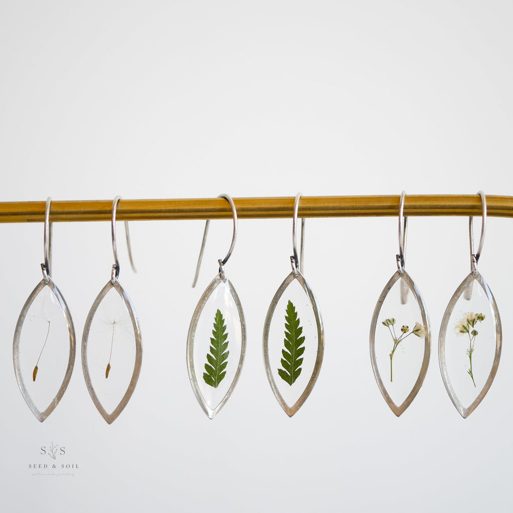 Marquise Botanical Earrings