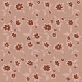 Sienna Floral Removable Wallpaper in Dusty-Rose and Terracotta