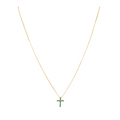 Raya CZ Cross Emerald